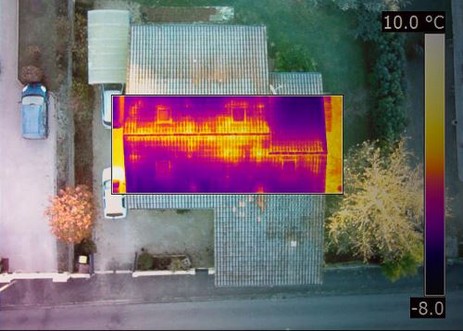 Imagerie thermique pour la construction par drone